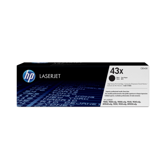 HP 43X High Yield Black Original LaserJet Toner Cartridge cartucho de tóner 1 pieza(s) HP 43X High Yield Black Original LaserJet Toner Cartridge cartucho de tóner 1 pieza(s)