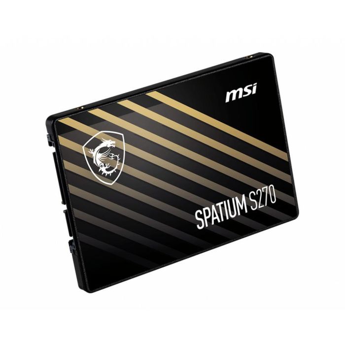 MSI Spatium S270 Disco Duro Interno SSD 240GB 2.5" SATA III para PC y Portátil, Velocidad de Escritura 400 MB/s, 3D NAND 4