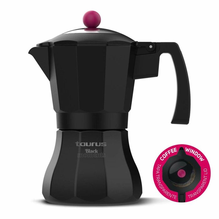 Cafetera Italiana Taurus KCP9006I 6T Negro Aluminio 6 Tazas 2 Cafetera Italiana Taurus KCP9006I 6T Negro Aluminio 6 Tazas 2