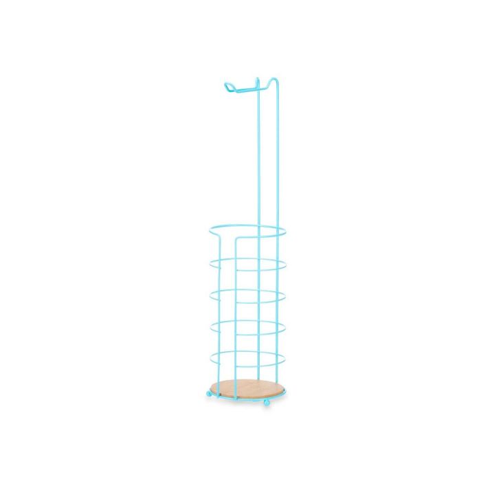 Portarrollo Metal Bambu Deposito Azul Berilo 16X63CM (4 Unidades) 1 Portarrollo Metal Bambu Deposito Azul Berilo 16X63CM (4 Unidades) 1