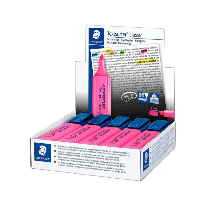 Rotulador Staedtler Textsurfer Classic 364 Fluorescente Rosa 10 unidades 2