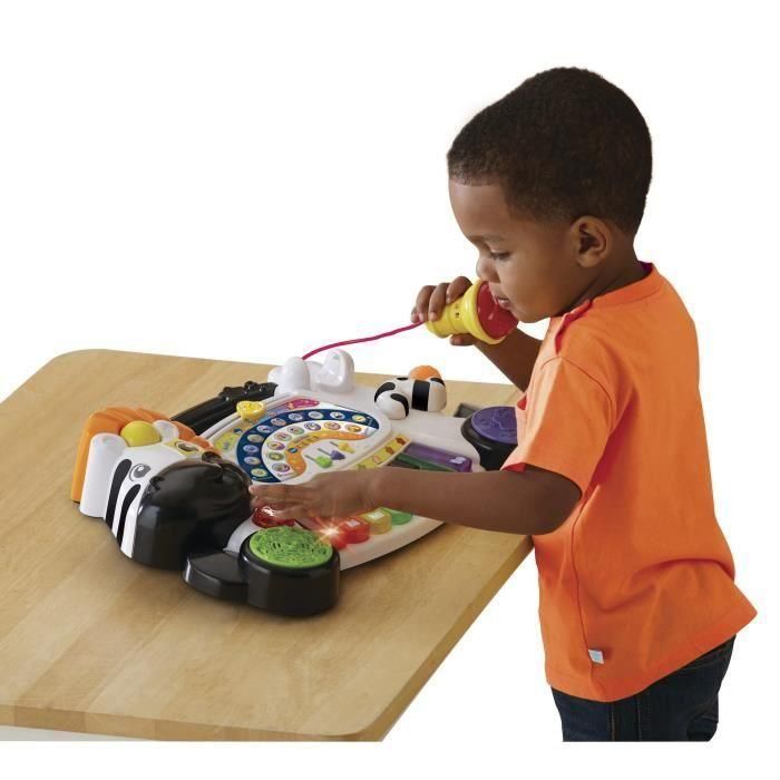 Vtech Baby Piano Musical Cebra Jungle Rock con Micrófono Real, Teclas Luminosas y Aprendizaje Musical +18 Meses 2 Vtech Baby Piano Musical Cebra Jungle Rock con Micrófono Real, Teclas Luminosas y Aprendizaje Musical +18 Meses 2