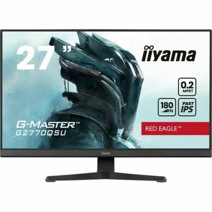 Monitor para PC - IIYAMA - G2770QSU-B6 - 27 QHD - IPS rápido - 180 Hz - 0,2 ms - HUB HDMI/DP/USB - Altavoces - Negro