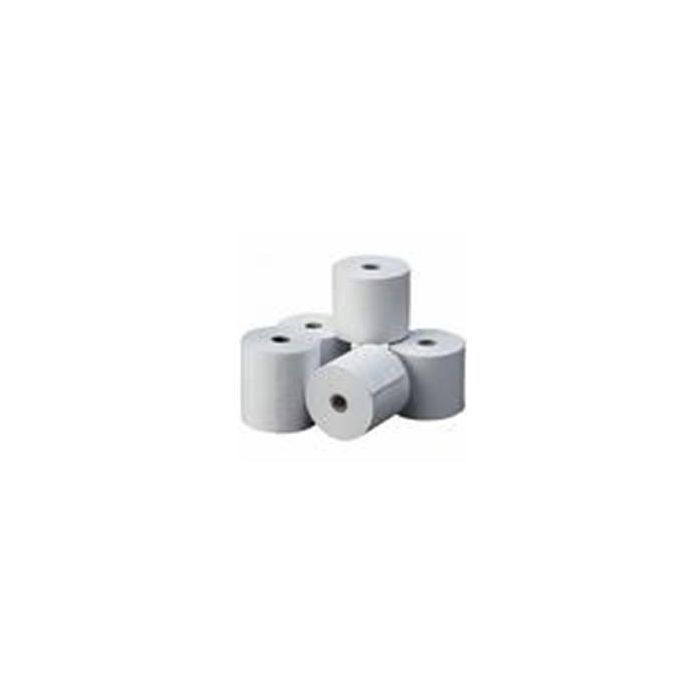 Rollo Papel Matricial para Impresora de Tickets 76mm Ancho x 65mm Diámetro Sin Copia