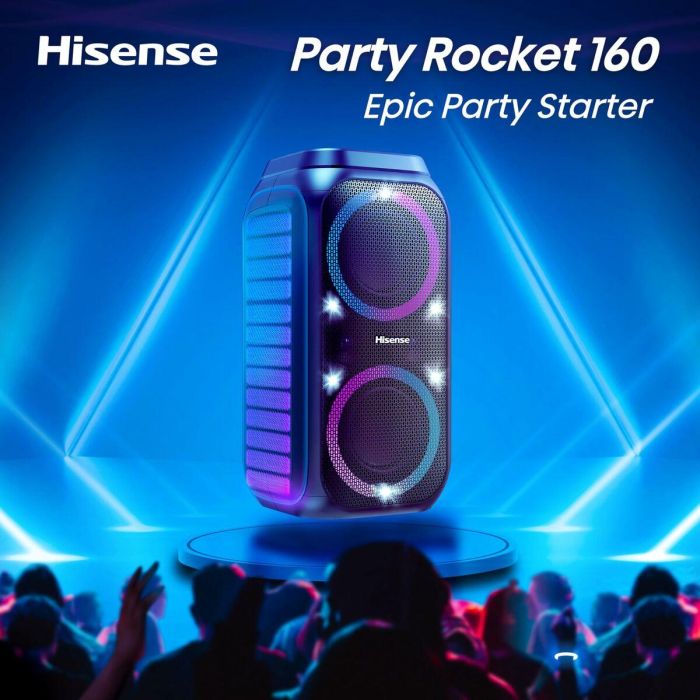 Hisense Party Rocket 160 Altavoz para Fiestas 160W Negro Inalámbrico y Alámbrico Bluetooth USB IPX4 con Batería 12h 13 Hisense Party Rocket 160 Altavoz para Fiestas 160W Negro Inalámbrico y Alámbrico Bluetooth USB IPX4 con Batería 12h 13
