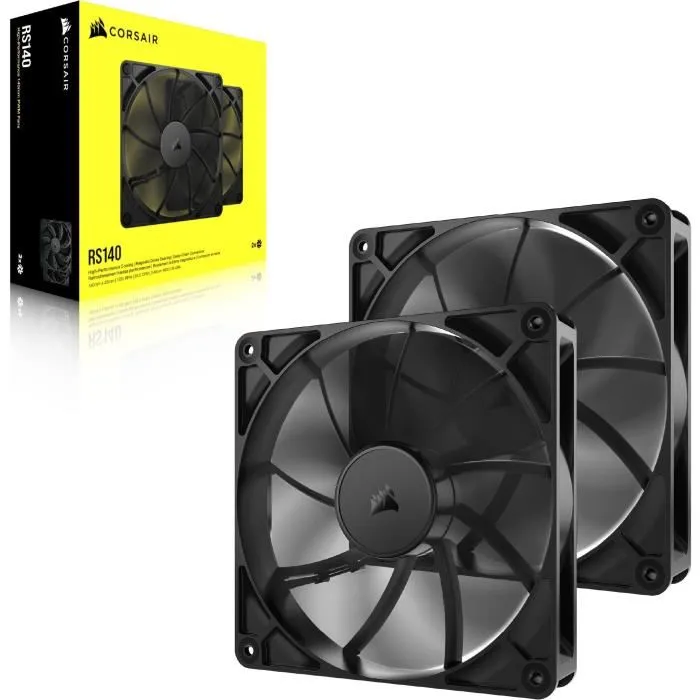 Corsair Ventiladores PWM de 140 mm RS140 (Pack de 2) 4
