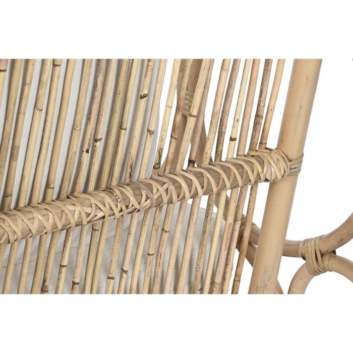 Sillón Home ESPRIT Blanco Natural 72 x 77 x 80 cm 3 Sillón Home ESPRIT Blanco Natural 72 x 77 x 80 cm 3