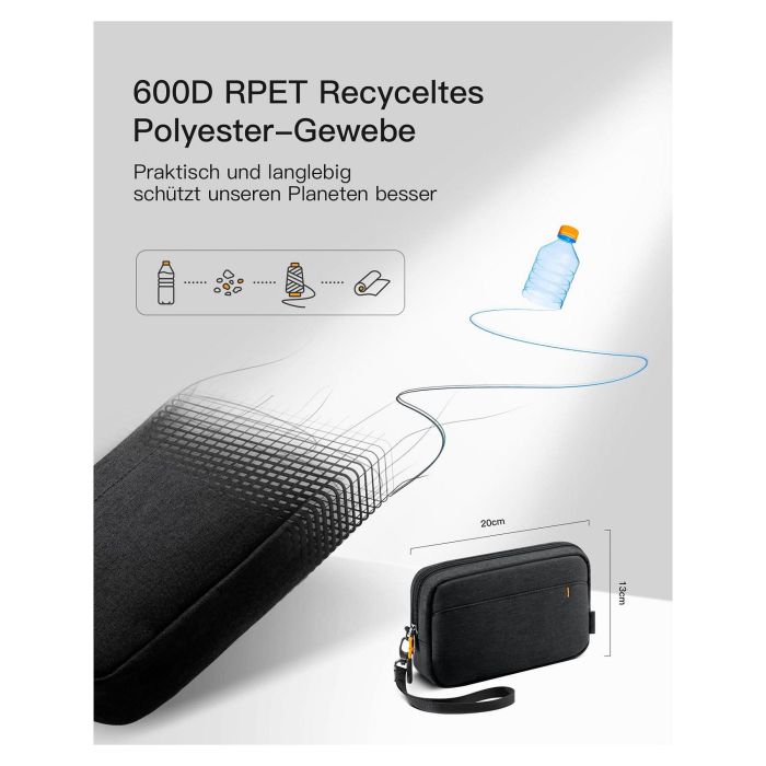 Inateck Organizador Bolsa AB03012 Negro 32.5cm x 23.5cm x 5cm Universal 3