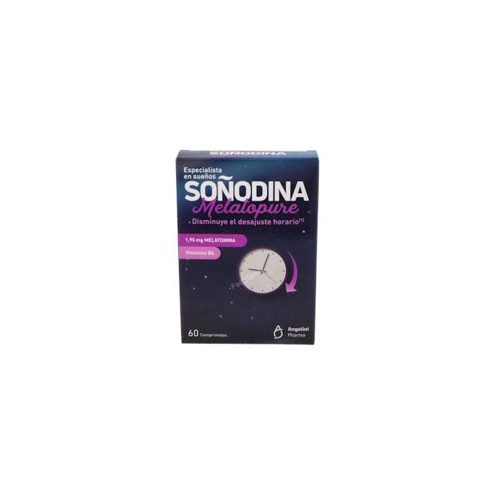 Soñodina Melatopure 60 Comprimidos - Suplemento Alimenticio para el Sueño y Descanso Nocturno