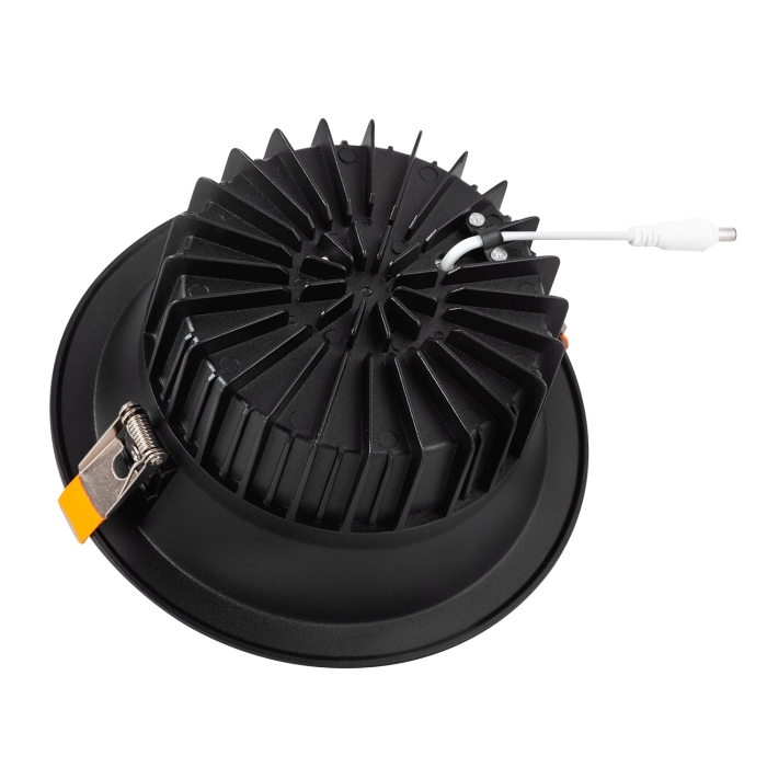 Foco Downlight Circular LED 20W 2.000Lm 4000ºK Anti-Deslumbrante UGR19 40.000H Negro Blanco Natural 2