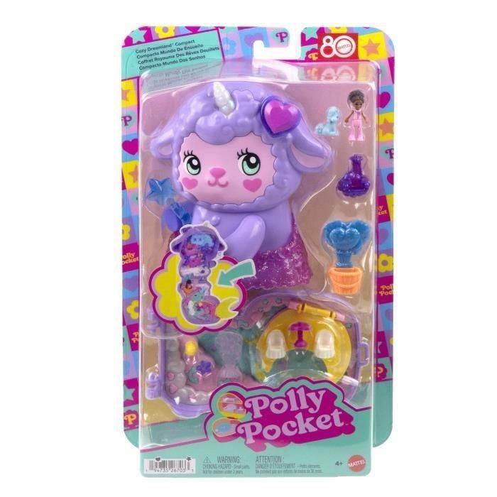 Polly Pocket JCB15 - Set Dreamland con Minifigura y Unicornio 4