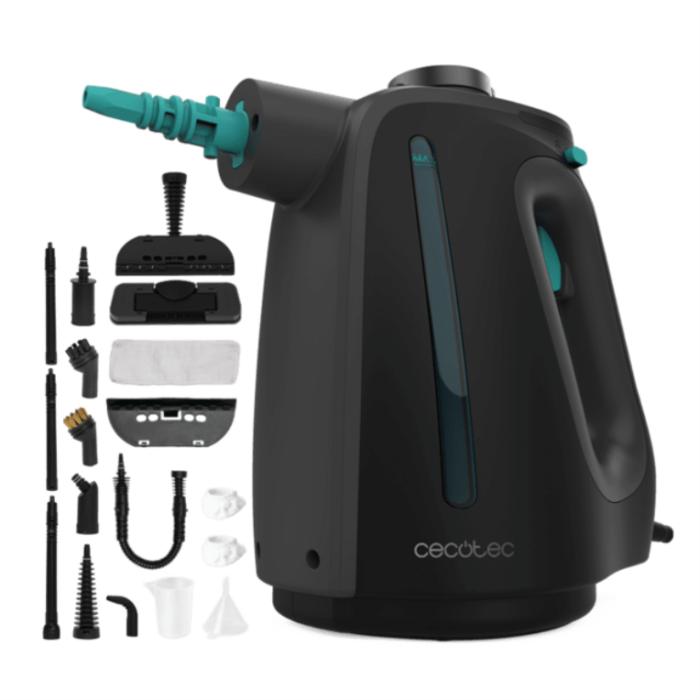 Cecotec 00644 limpiador a vapor Limpiador a vapor portátil 0,55 L 1350 W Negro, Azul Cecotec 00644 limpiador a vapor Limpiador a vapor portátil 0,55 L 1350 W Negro, Azul