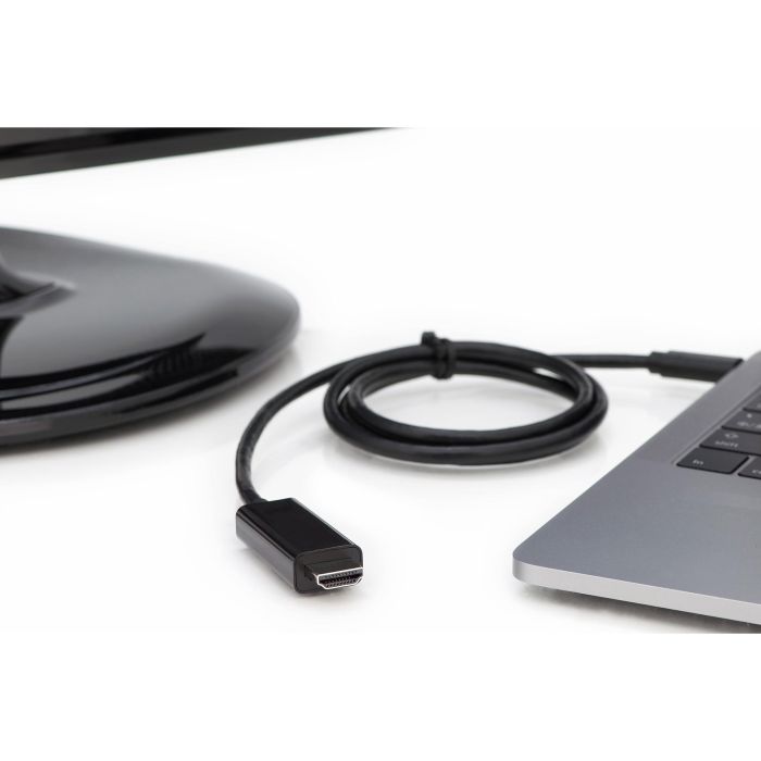 DIGITUS USB C Adapterkabel Typ C -HDMI A 4K St/St 5.0m. sw 2