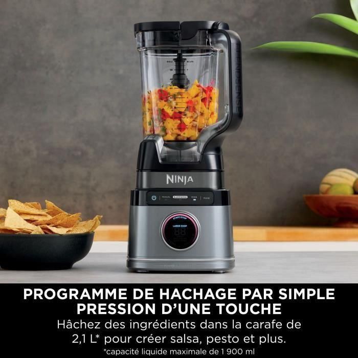 Batidora de Vaso Profesional Ninja Detect Power Pro 2,1L, 1200W, Tecnología BlendSense, Apta para Lavavajillas - Ref: 1 1 Batidora de Vaso Profesional Ninja Detect Power Pro 2,1L, 1200W, Tecnología BlendSense, Apta para Lavavajillas - Ref: 1 1