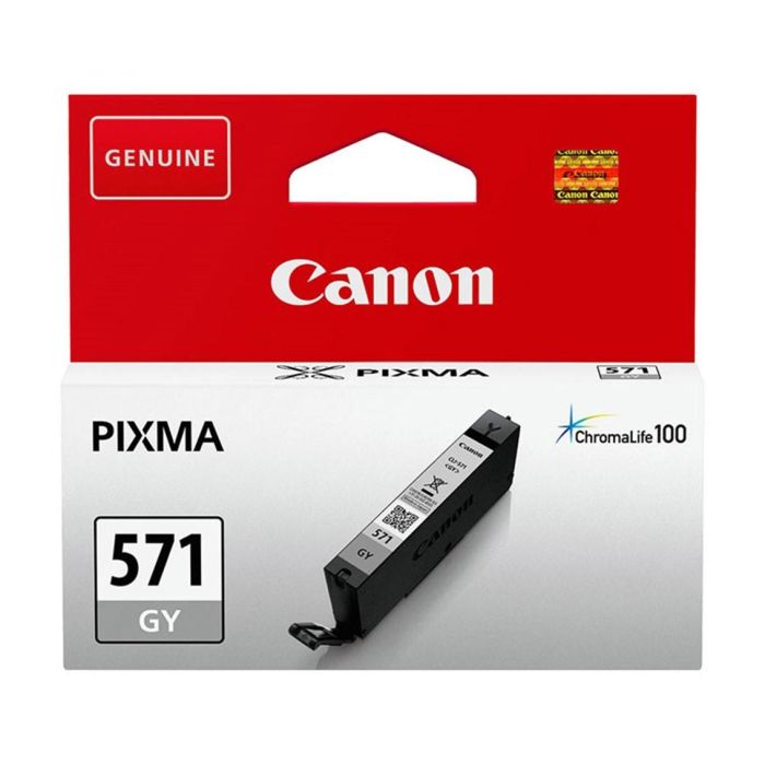 Canon CLI-571GY Cartucho Tinta Gris Original para Pixma MG7750, MG7751, MG7752, MG7753 Canon CLI-571GY Cartucho Tinta Gris Original para Pixma MG7750, MG7751, MG7752, MG7753