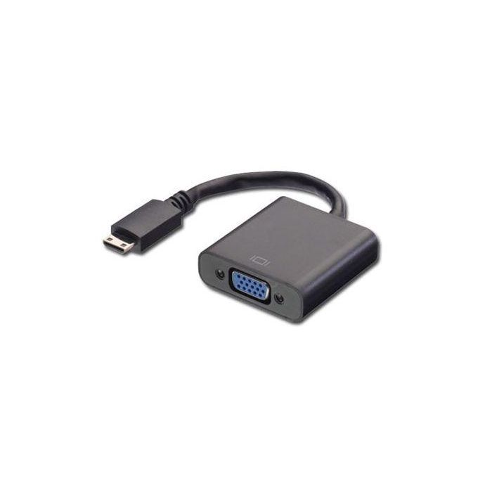 MicroConnect Adaptador Mini HDMI a VGA - Muestra Imagen de Dispositivo Mini HDMI a Monitor VGA