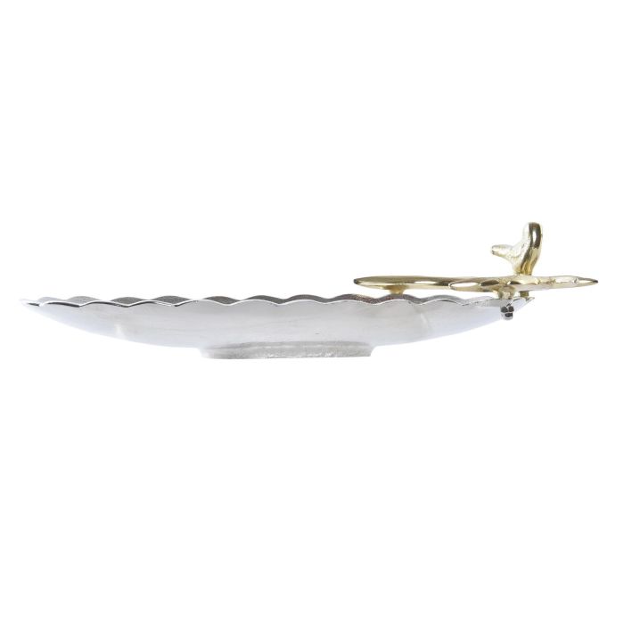 Centro Mesa DKD Home Decor Plateado Dorado 23x11x45 cm 2