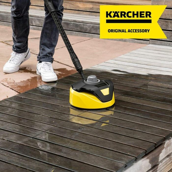Karcher Limpiador de Superficies T-Racer T 5 Amarillo y Negro para Limpiadores de Alta Presión K2-K7 Ideal para Terrazas y Puertas de Garaje 1