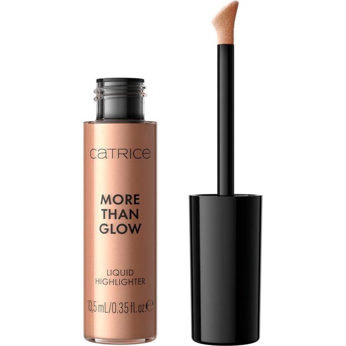 Catrice More Than Glow Iluminador Líquido #030-Golden Silk, 10.5 ml - Efecto luminoso natural y radiante, Fórmula ligera a base de agua