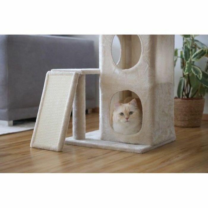 Kerbl ALE4018653387702 Rascador para gatos Alessia 100 cm, suave, con nicho de dos pisos 1 Kerbl ALE4018653387702 Rascador para gatos Alessia 100 cm, suave, con nicho de dos pisos 1