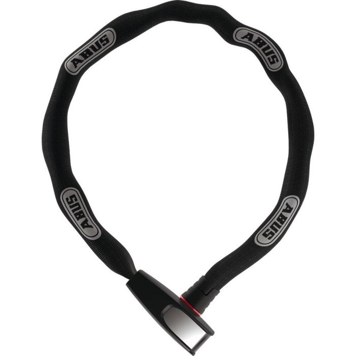 ABUS 6806K/110 Candado con Cadena Negro 1100mm, 6mm para Bicicleta, Motocicleta, Scooter, Llave