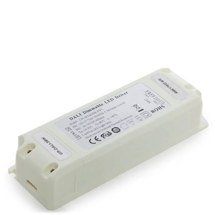 GR Driver CM-36VADDR-EMI Potencia 40W V Out 50-76VDC 600 mA Clase II DALI [GR-DALI-36W]