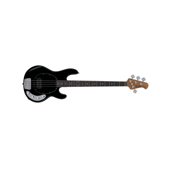 Sterling StingRay Ray34 Bajo Eléctrico, Icónico Roadster, Pastillas Alnico Humbucking, Ecualización 3 bandas - Negro
