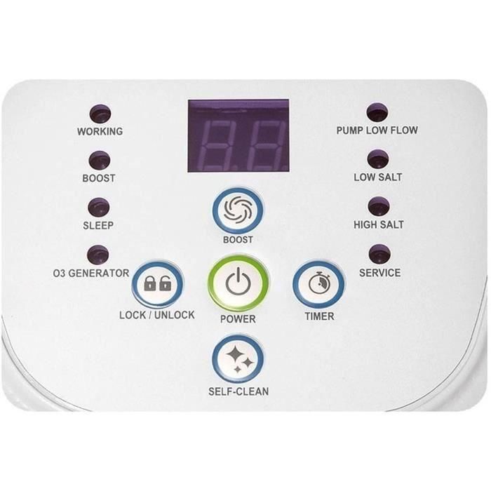 Intex Ecoesterilizador de Sal para Piscina hasta 26,5 m3 con Oxidación Electrocatalítica (OEC) Antialgas Antibacterias Programable 2