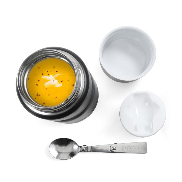 Thermosport Termo Comida Acero Negro 500 ml (9 cm x 15.5 cm x 9 cm) (6 Unidades) Thermosport Termo Comida Acero Negro 500 ml (9 cm x 15.5 cm x 9 cm) (6 Unidades)