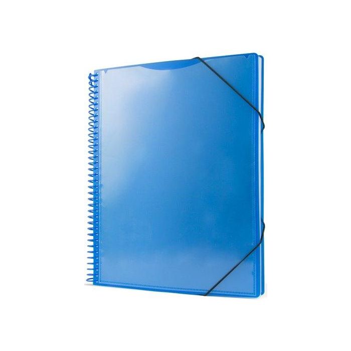 Carpeta Fundas (Tarifario) Pryse Pp Personalizable A4 20 F. Azul (Set de 12)