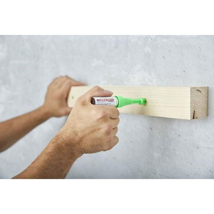 Edding Marcador en spray pintura fluorescente a la tiza verde para agujeros perforados, multisuperficie, 250 usos, Ø3 a 13mm 1 Edding Marcador en spray pintura fluorescente a la tiza verde para agujeros perforados, multisuperficie, 250 usos, Ø3 a 13mm 1