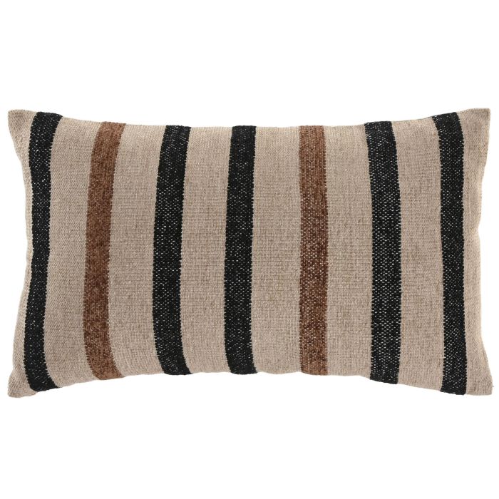 DKD Home Decor Cojín Tradicional de Algodón, Velvet y Poliéster Natural 30 x 50 cm (2 Unidades)