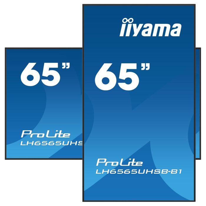 iiyama LH6565UHSB-B1 Monitor 65" 4K UHD IPS 3840x2160 LED 60Hz 8ms 24/7 Wifi Speakers Negro 11