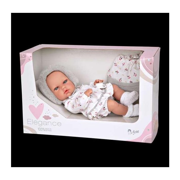 Muñeca elegance 30 cm natal gris c/bolsa multiusos (cuerpo vinyl, sexo niña) 5 Muñeca elegance 30 cm natal gris c/bolsa multiusos (cuerpo vinyl, sexo niña) 5