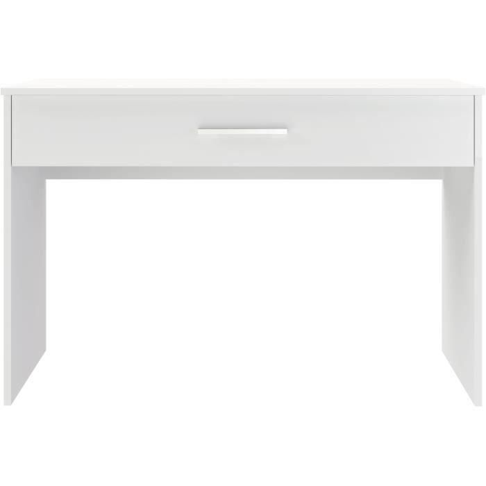 Escritorio con cajones grandes AUC8434391005733 - Melamina blanca - 110 x 56 x 81,5 cm 0 Escritorio con cajones grandes AUC8434391005733 - Melamina blanca - 110 x 56 x 81,5 cm 0