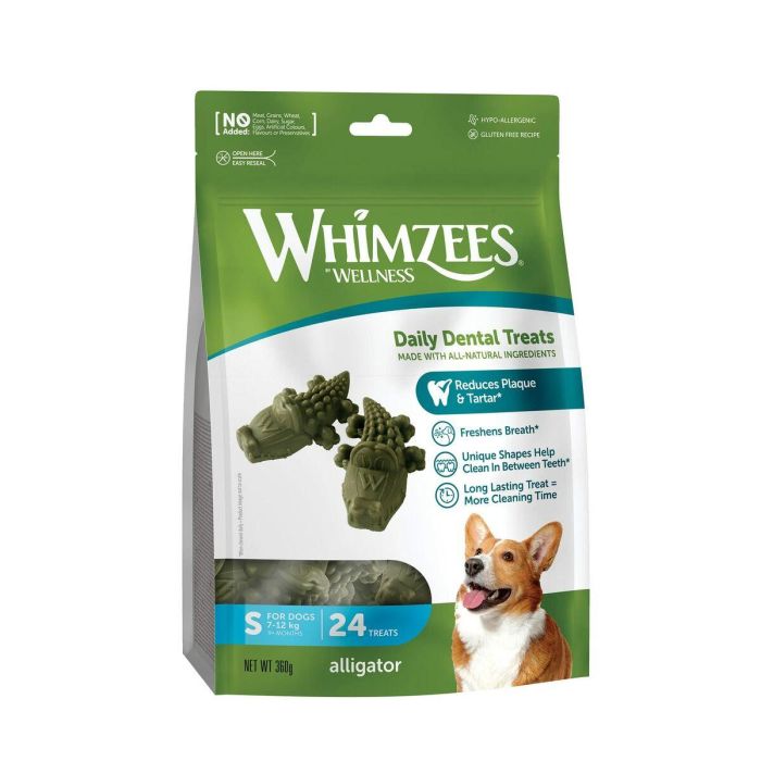 Whimzees Alligator S - Snack Dental para Perros, 24 Unidades 9 Whimzees Alligator S - Snack Dental para Perros, 24 Unidades 9