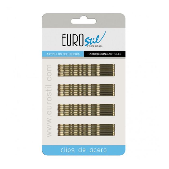 Eurostil Bronce clips ondina 70mm 24un