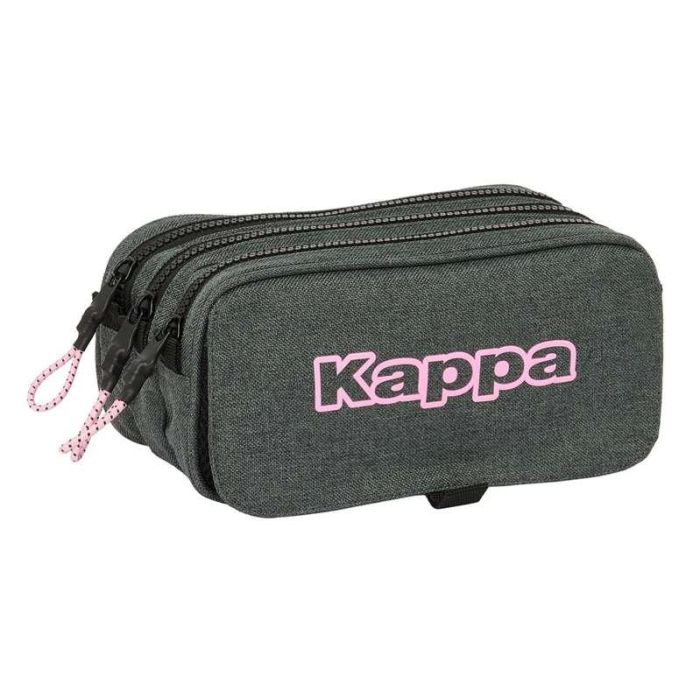 Portatodo Triple Kappa Silver pink Gris 21,5 x 10 x 8 cm Portatodo Triple Kappa Silver pink Gris 21,5 x 10 x 8 cm