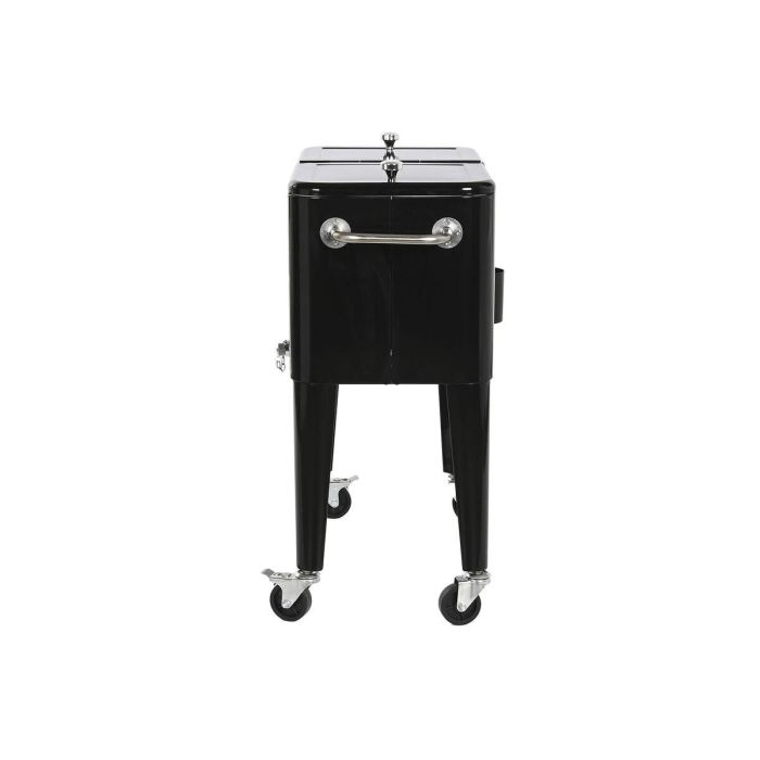 Nevera Portátil DKD Home Decor 74 x 43 x 83 cm Negro Acero Aluminio Polipropileno 56 L 8