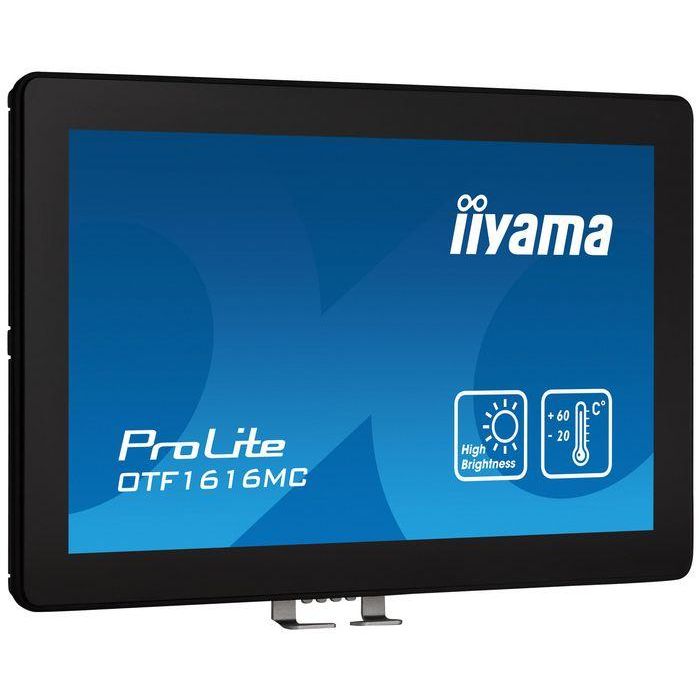 iiyama OTF1616MC-B1 Monitor Táctil 15.6" Full HD 1920x1080 Pixeles HDMI DP USB Negro 2