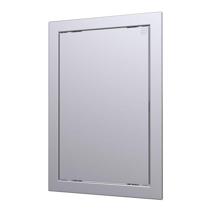 Fepre Tapa de registro plástico plata mate 20x40cm 0 Fepre Tapa de registro plástico plata mate 20x40cm 0