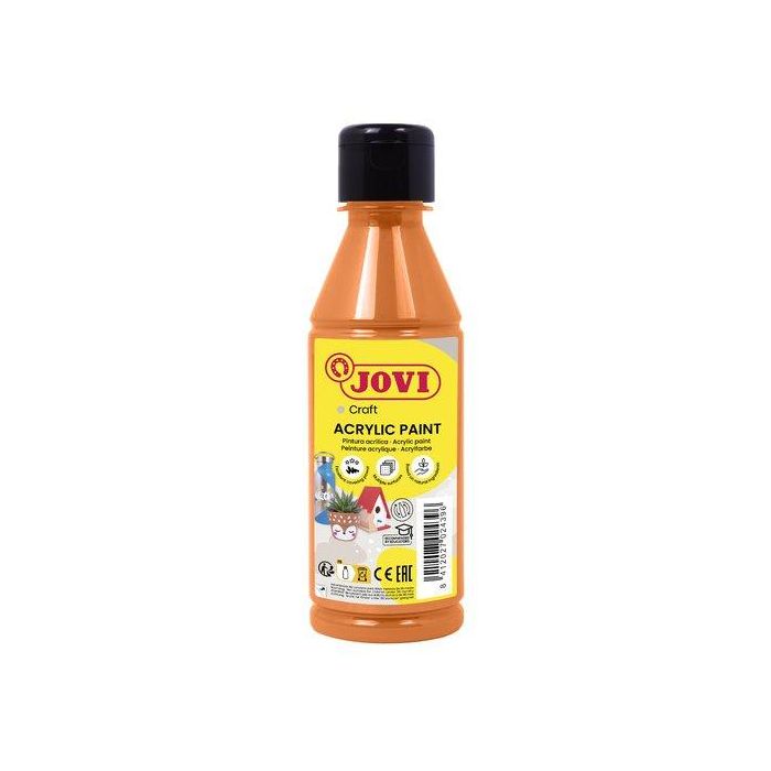 Jovi Pintura Plástica Jovidecor Acryl Botella 250 mL Naranja