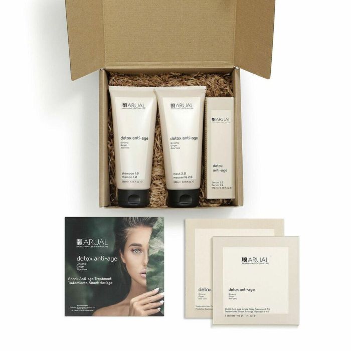 Arual Pack Detox Capilar con Champú 200ml, Mascarilla 200ml, Serum y Tratamiento Arual Pack Detox Capilar con Champú 200ml, Mascarilla 200ml, Serum y Tratamiento