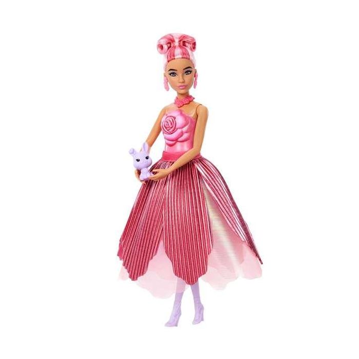 Muñeca barbie petal pop rosa roja 32x12x12 cm 4