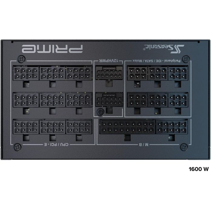 Seasonic PRIME PX-1600 ATX3.1 Fuente de Alimentación 1600W 80+ Platinum Modular 9