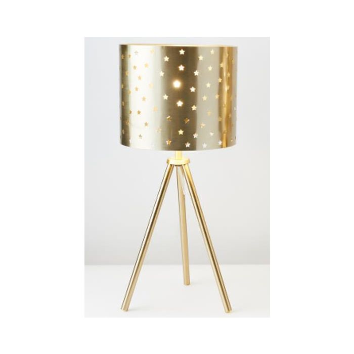 Lampara Sobremesa Moderno DKD Home Decor Dorado 25 x 60 x 25 cm 1