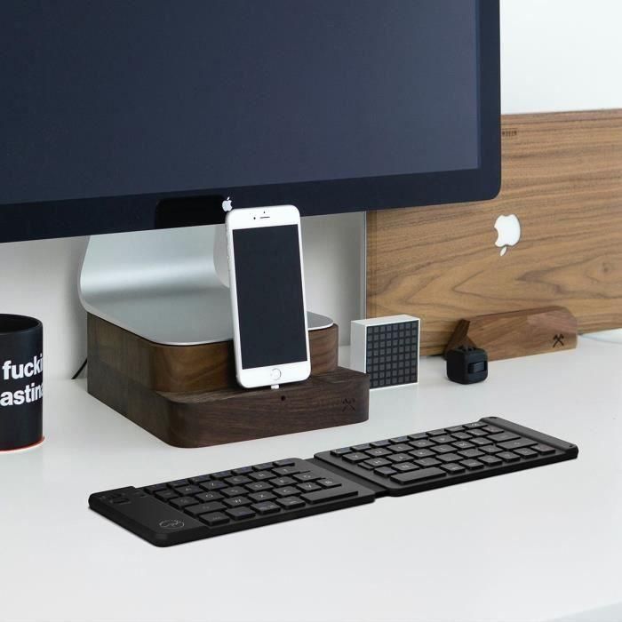 Teclado bluetooth plegable - MOBILITY - Negro - Azerty 2 Teclado bluetooth plegable - MOBILITY - Negro - Azerty 2