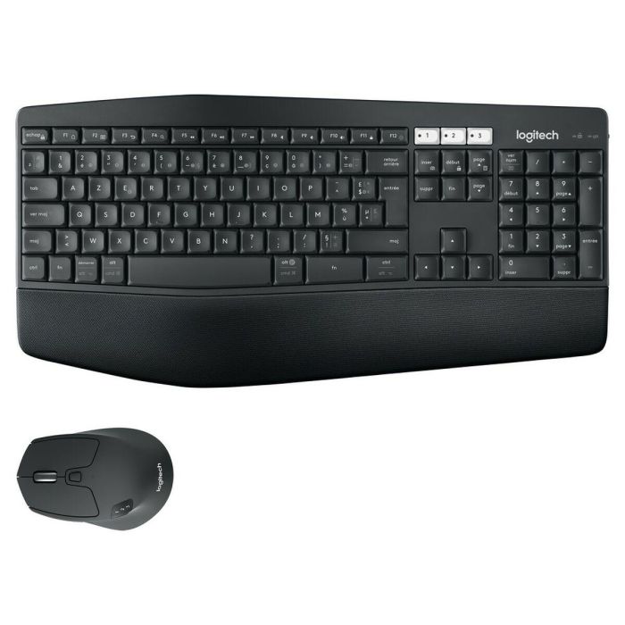 Logitech MK850 Juego de teclado y mouse inalámbricos, productividad y confort ergonómico con reposamuñecas, multidispositivo