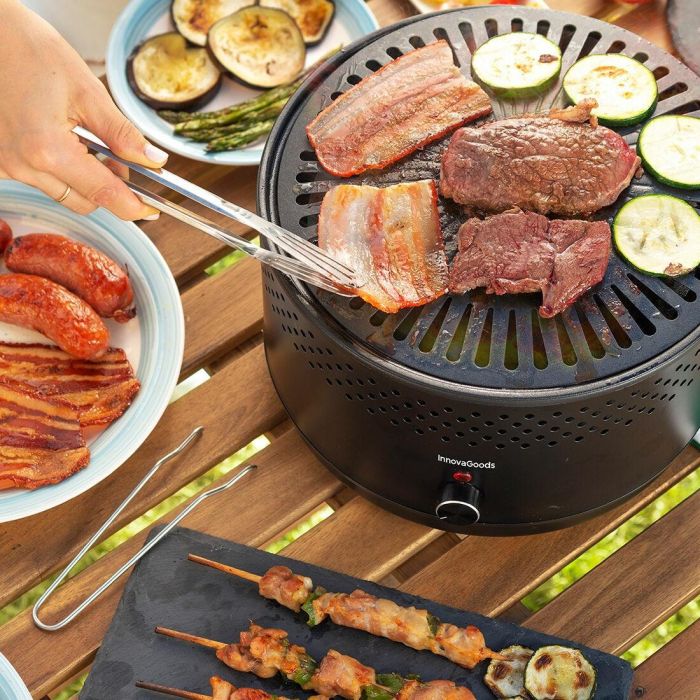 Barbacoa de Carbón sin Humo Portátil CleanQ InnovaGoods 3 Barbacoa de Carbón sin Humo Portátil CleanQ InnovaGoods 3