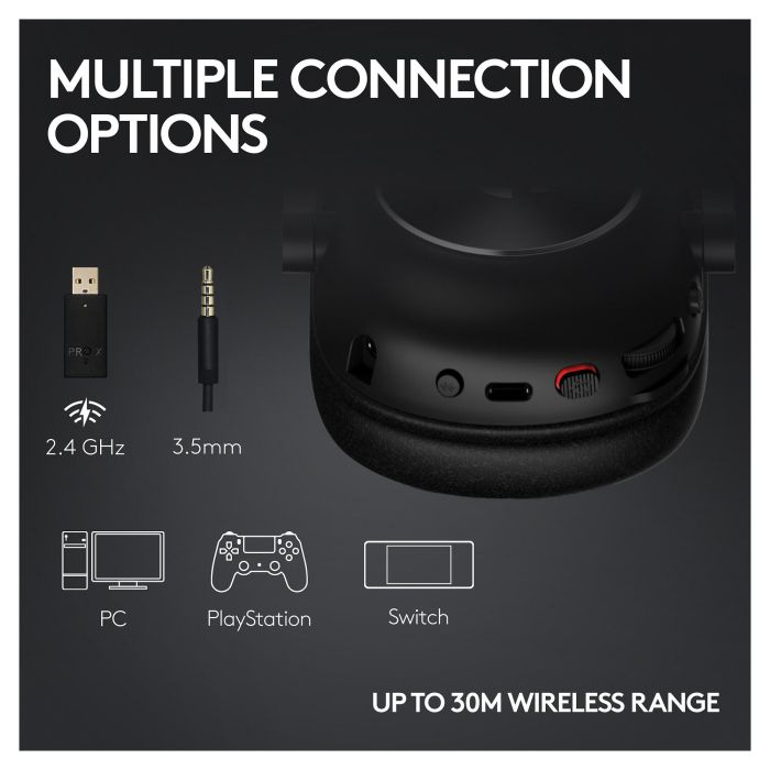 Logitech PRO X 2 Lightspeed Wireless Gaming Headset EMEA28-935 Inalámbrico para Juegos Color Blanco